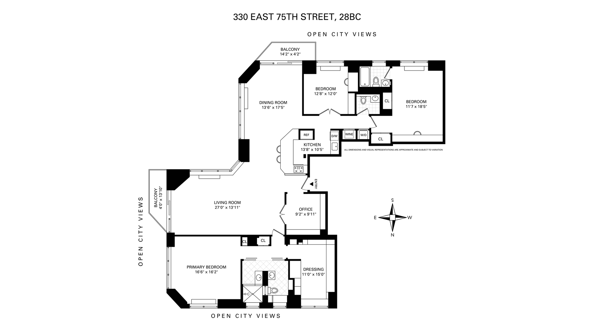 330 East 75th Street, Unit 28BC Manhattan, NY 10021 - Photo 16 of 17 a picture of a room with a white wall and white wall