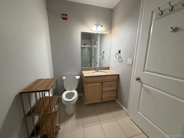 a bathroom with a toilet and a sink