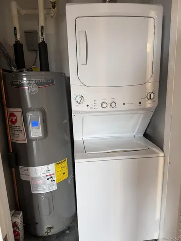 a close view of washer and dryer