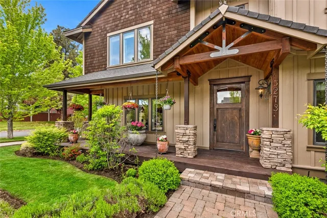 a front view of a house