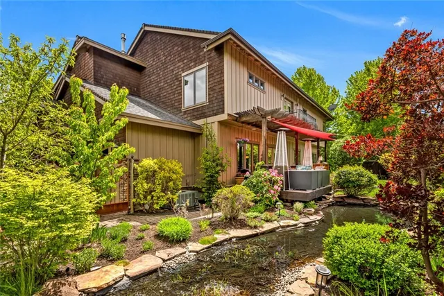 a front view of a house