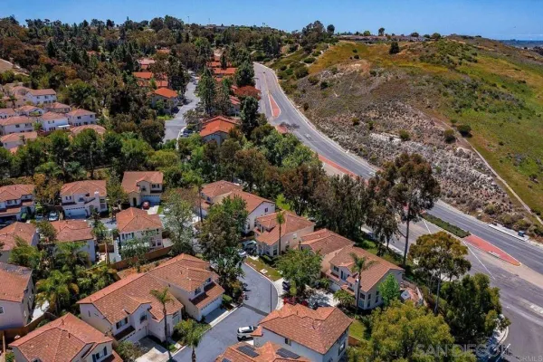 an aerial view of a city
