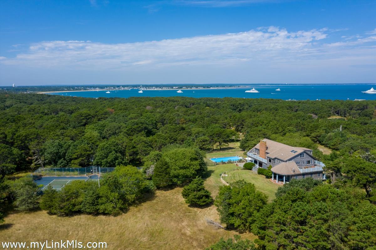 56 North Neck Road Edgartown, MA 02539 - Photo 58 of 63 Tennis Court, Pool & Main House