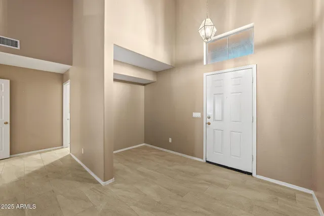 a view of an empty room