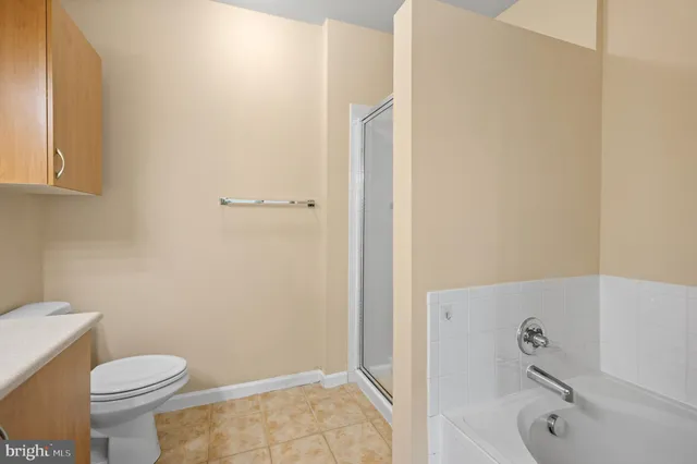 a bathroom with a toilet and a bathtub