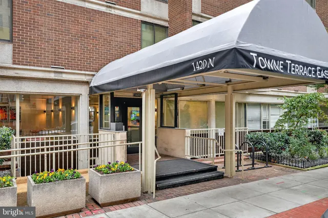 a view of a building with a porch