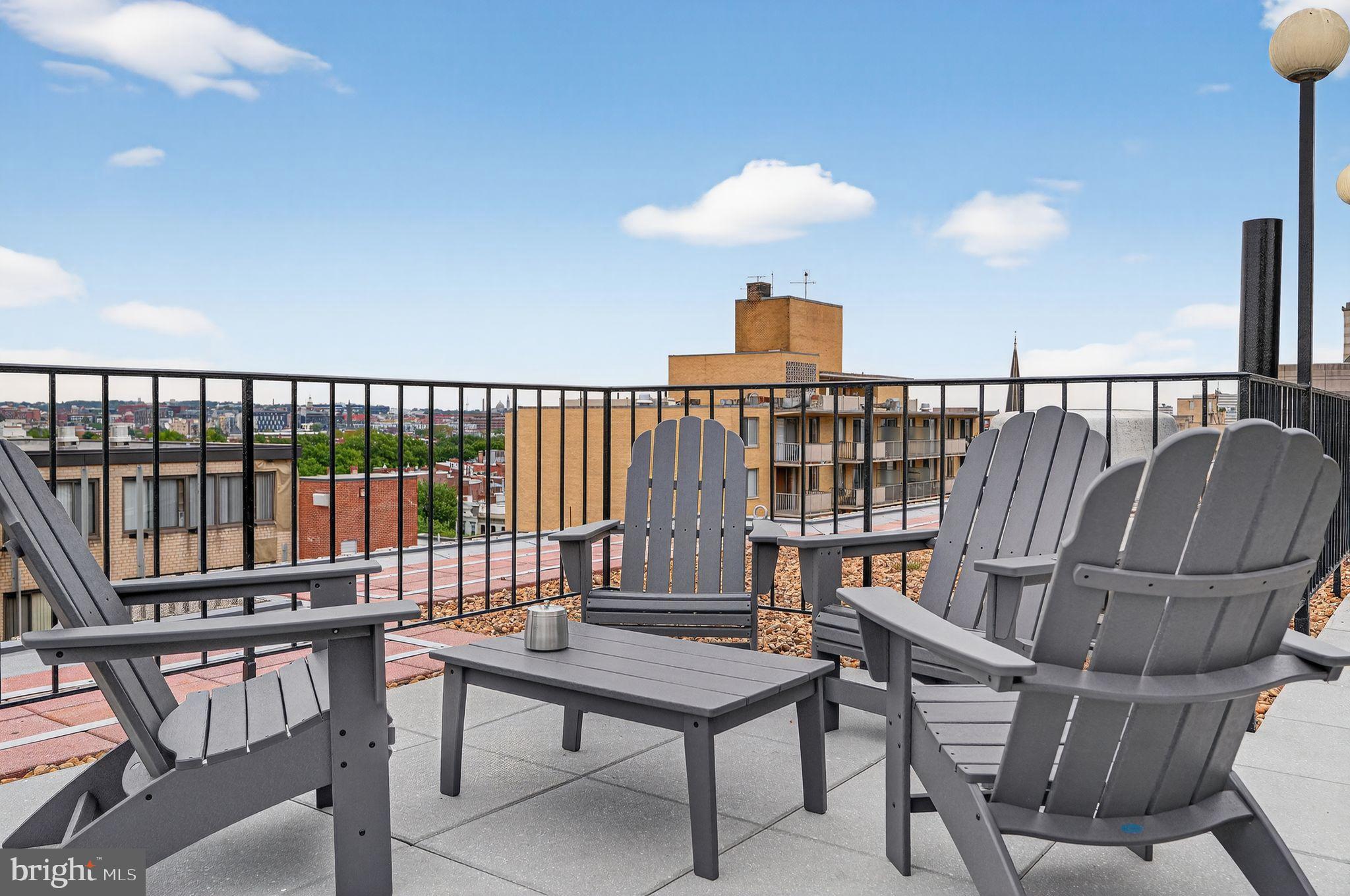 1420 N Street Northwest, Unit 1013 Washington, DC 20005 - Photo 18 of 27 a view of a balcony with furniture