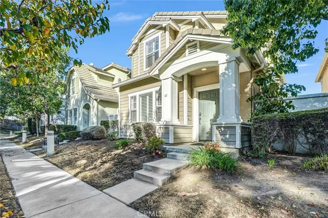 a front view of a house