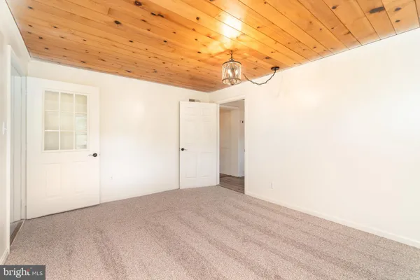 a view of an empty room