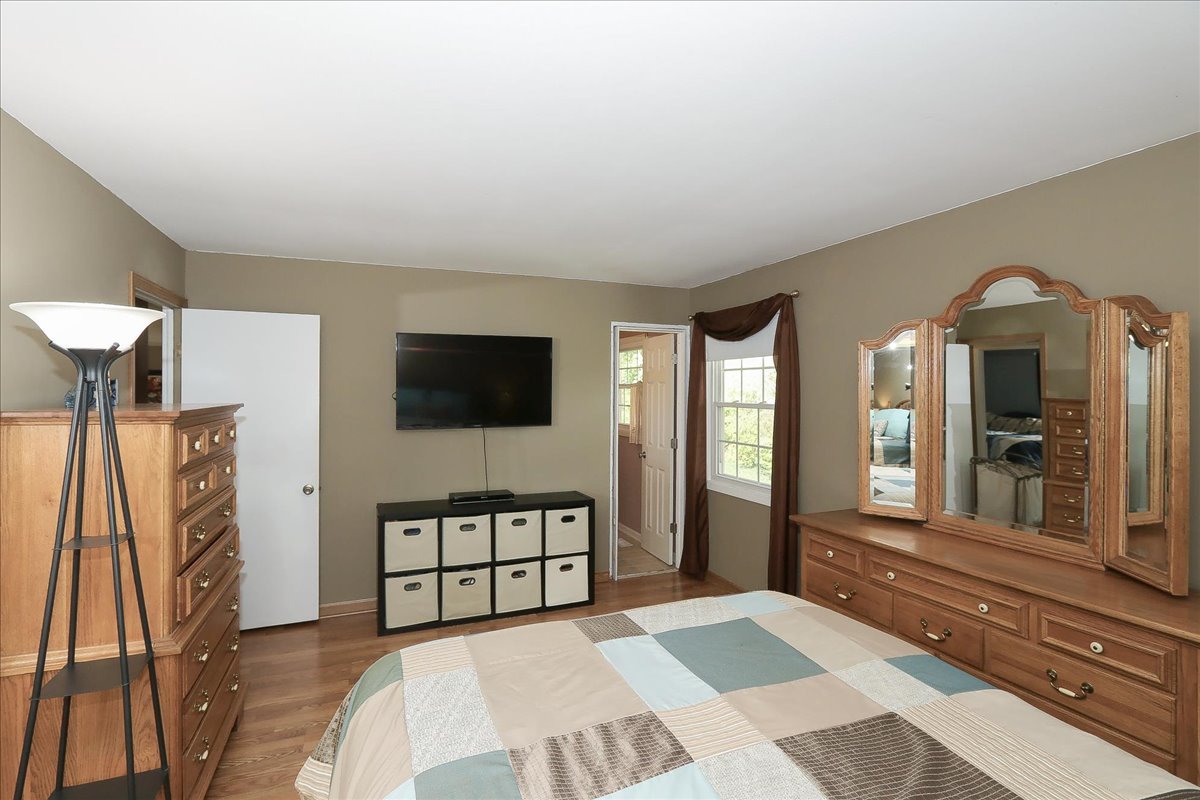 760 Checker Drive Buffalo Grove, IL 60089 - Photo 12 of 29 a bedroom with a bed and a flat screen tv