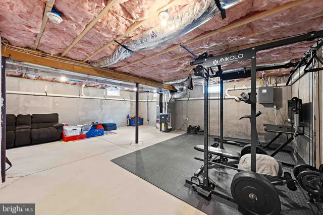 a view of gym with equipment