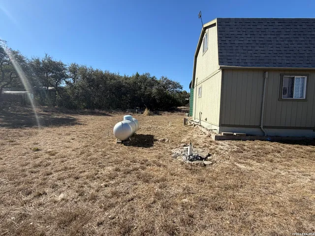 a backyard of a house