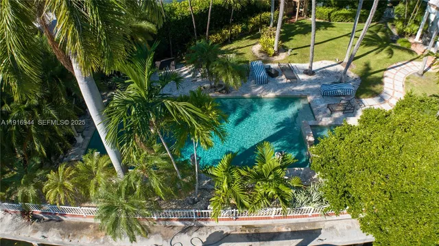 a view of a yard with plants