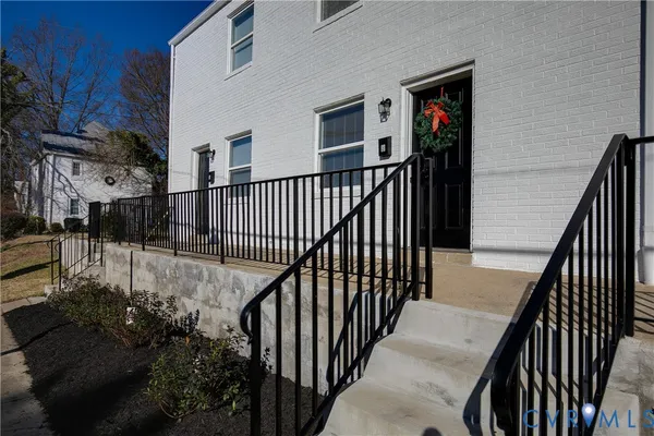 a view of a porch
