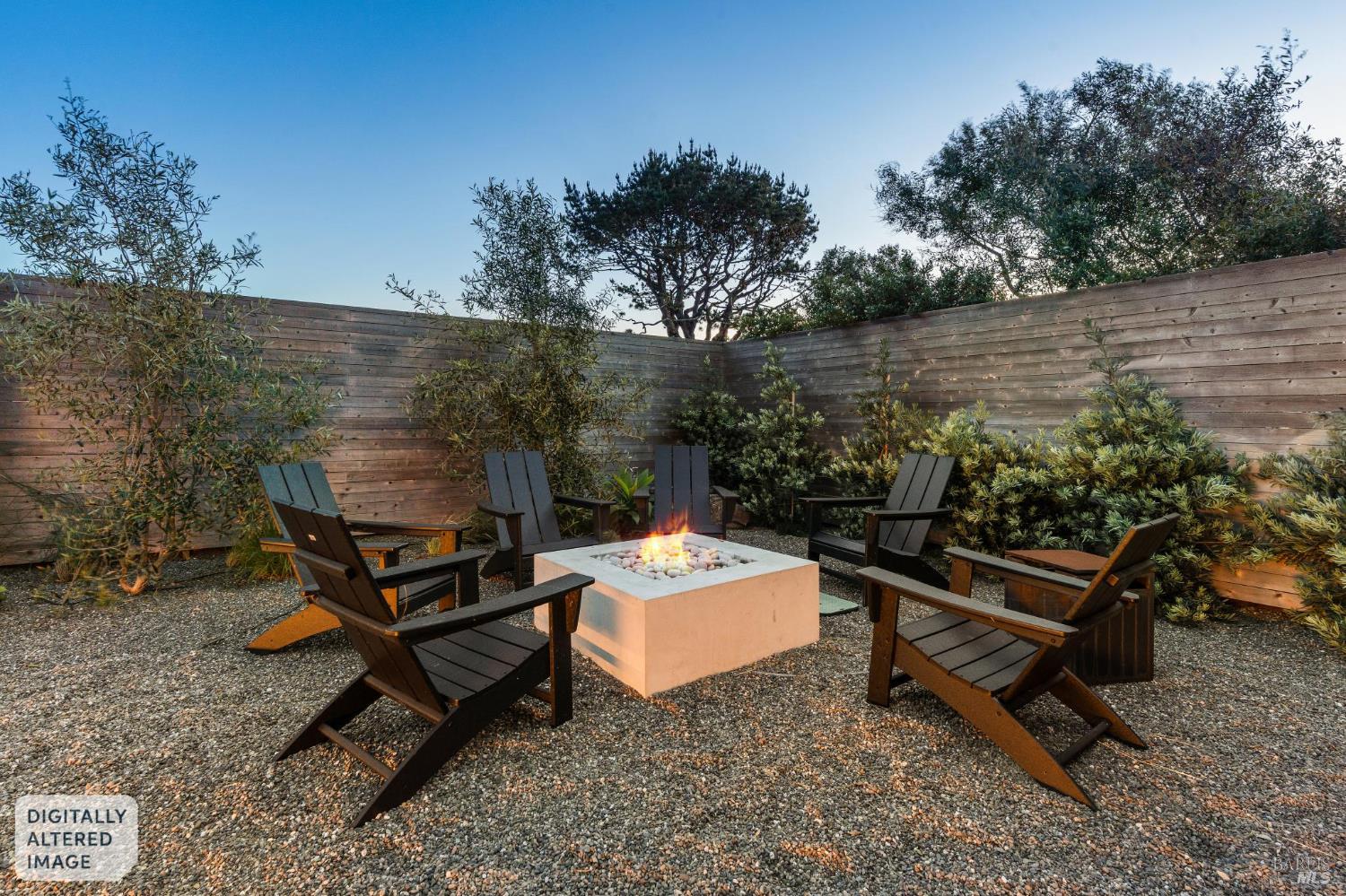 297 Seadrift Road Stinson Beach, CA 94970 - Photo 26 of 30 a wooden bench sitting in the backyard of a house