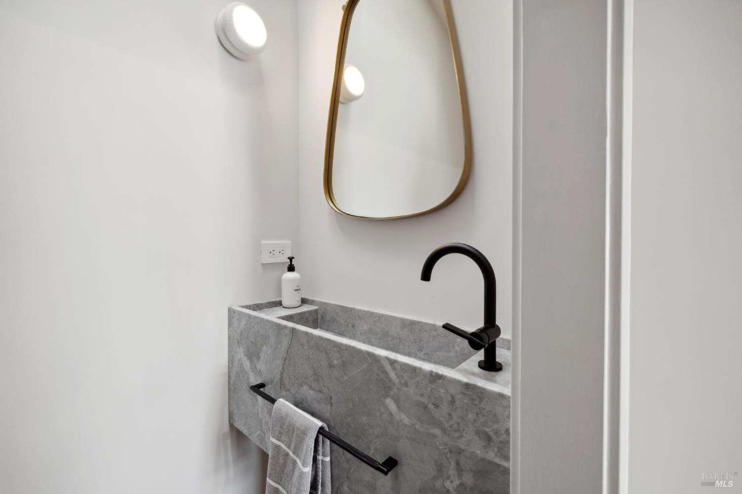 297 Seadrift Road Stinson Beach, CA 94970 - Photo 28 of 68 a close view of a sink in a bathroom