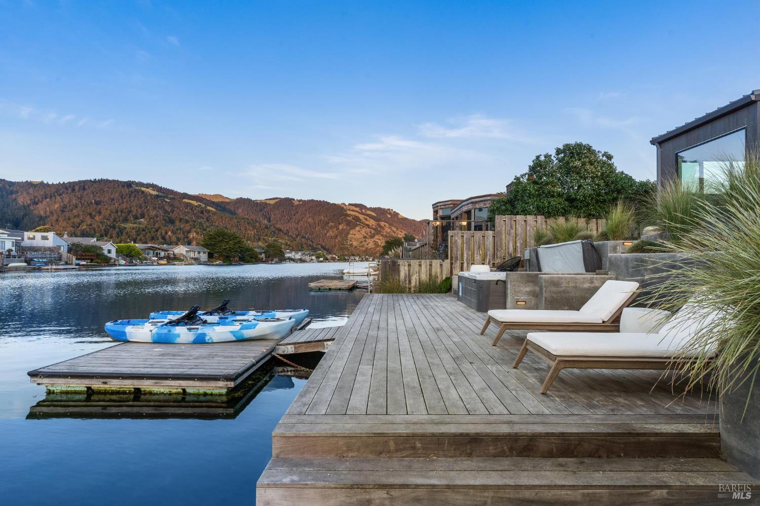 297 Seadrift Road Stinson Beach, CA 94970 - Photo 52 of 68 a view of a lake with couches and city view