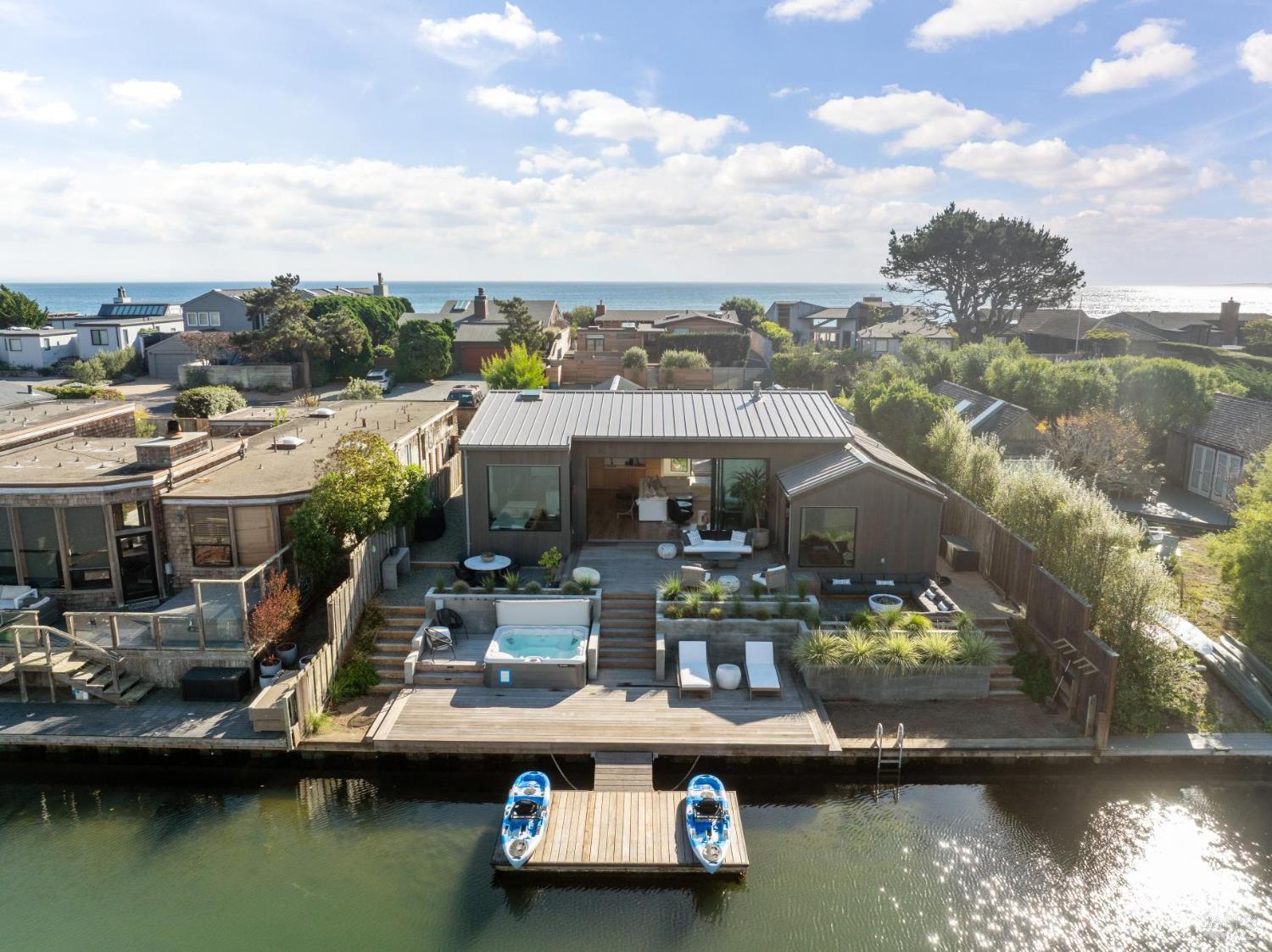 297 Seadrift Road Stinson Beach, CA 94970 - Photo 64 of 68 a view of a lake with a house
