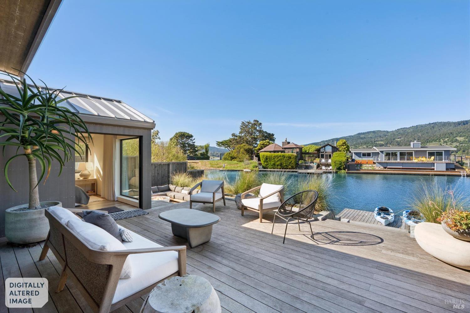 297 Seadrift Road Stinson Beach, CA 94970 - Photo 10 of 30 a view of a terrace with furniture