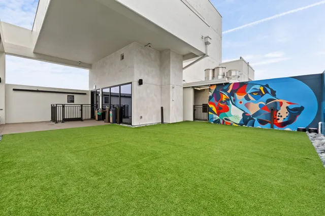 a view of brick walls