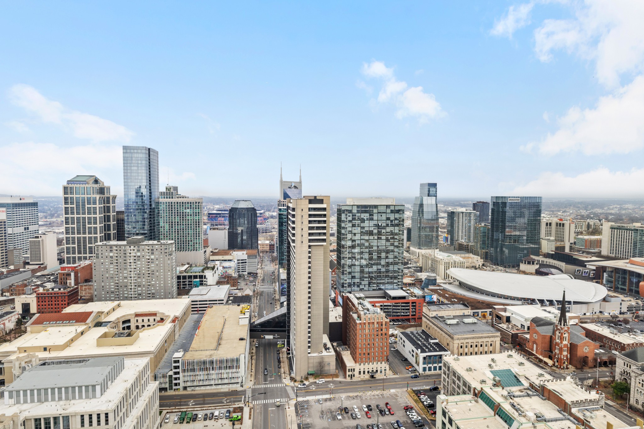 930 Commerce Street, Unit 508 Nashville, TN 37203 - Photo 33 of 65 a city view with tall buildings
