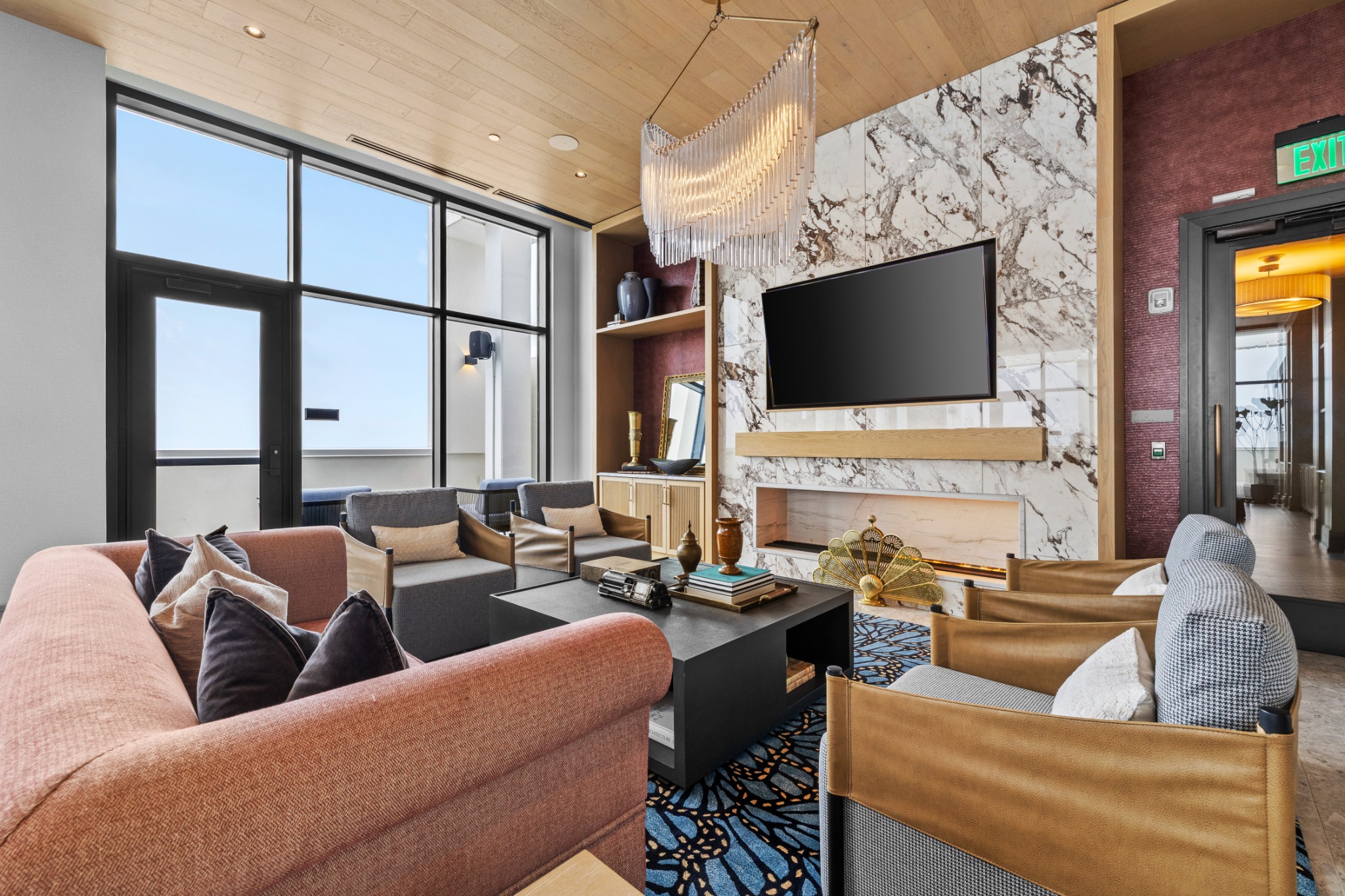 930 Commerce Street, Unit 508 Nashville, TN 37203 - Photo 38 of 65 a living room with furniture wooden floor and a flat screen tv