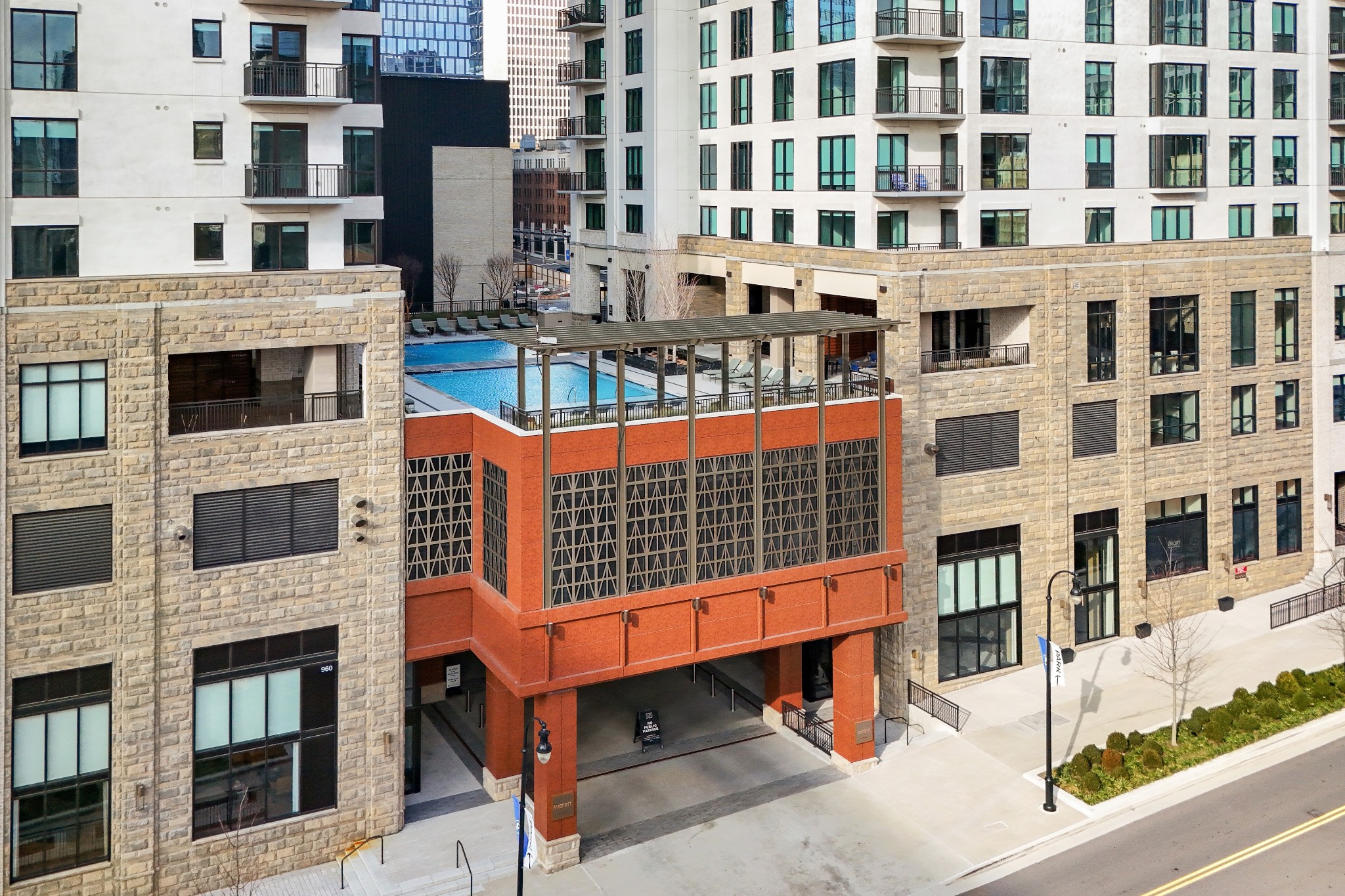 930 Commerce Street, Unit 508 Nashville, TN 37203 - Photo 59 of 65 a view of a building with glass windows