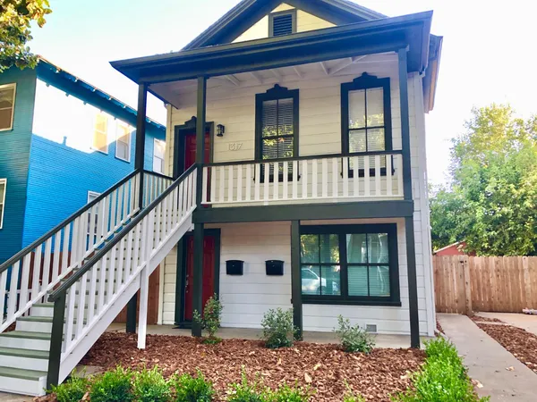 front view of a house with a window