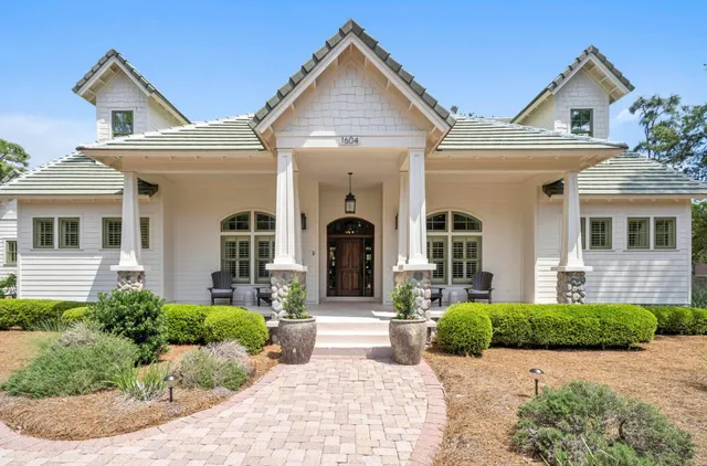 front view of a house and a yard