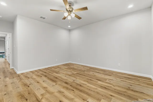 wooden floor in an empty room
