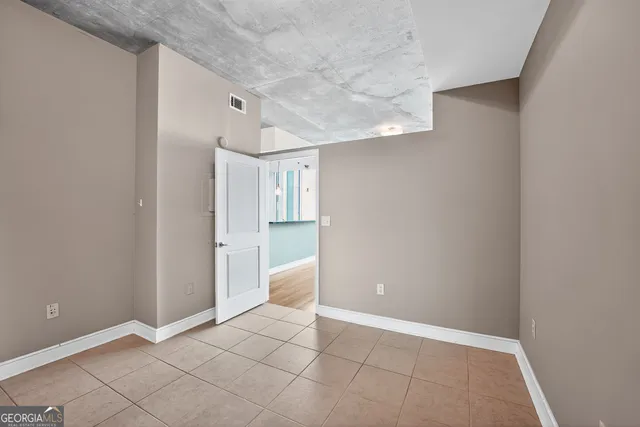 a view of an empty room