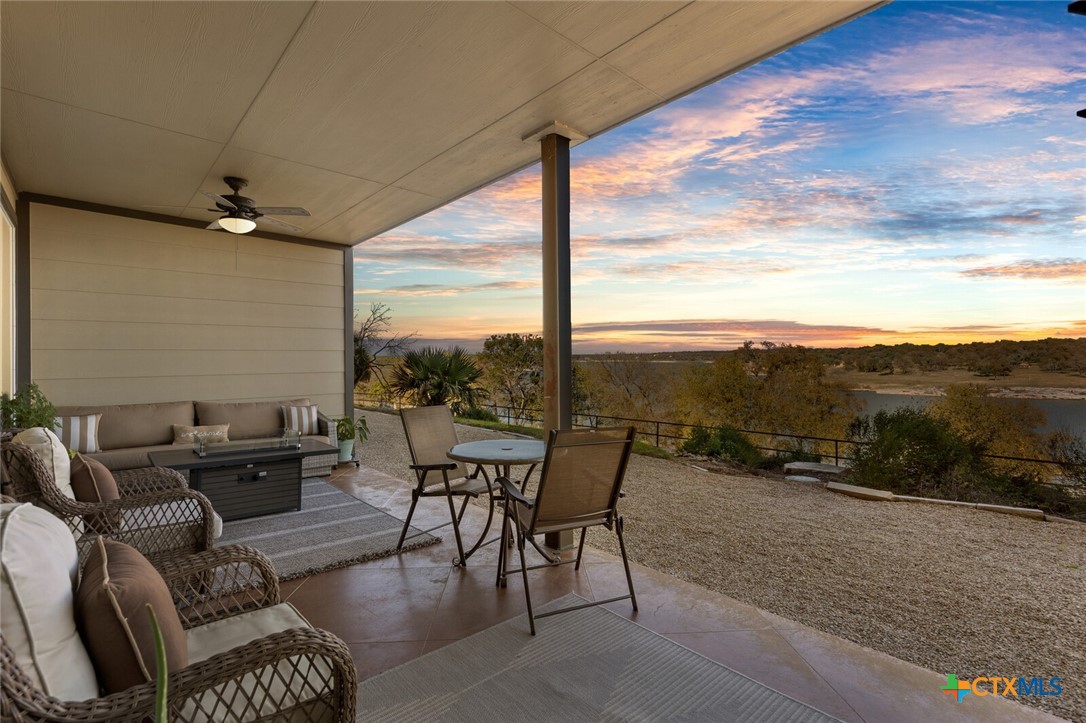 130 Sobrante Road, Unit 112 Belton, TX 76513 - Photo 34 of 48 a terrace with outdoor seating and city view