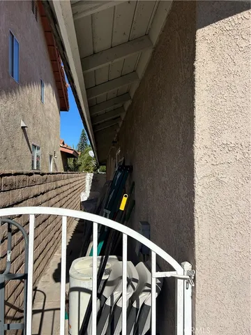 a view of an outdoor space with seating area