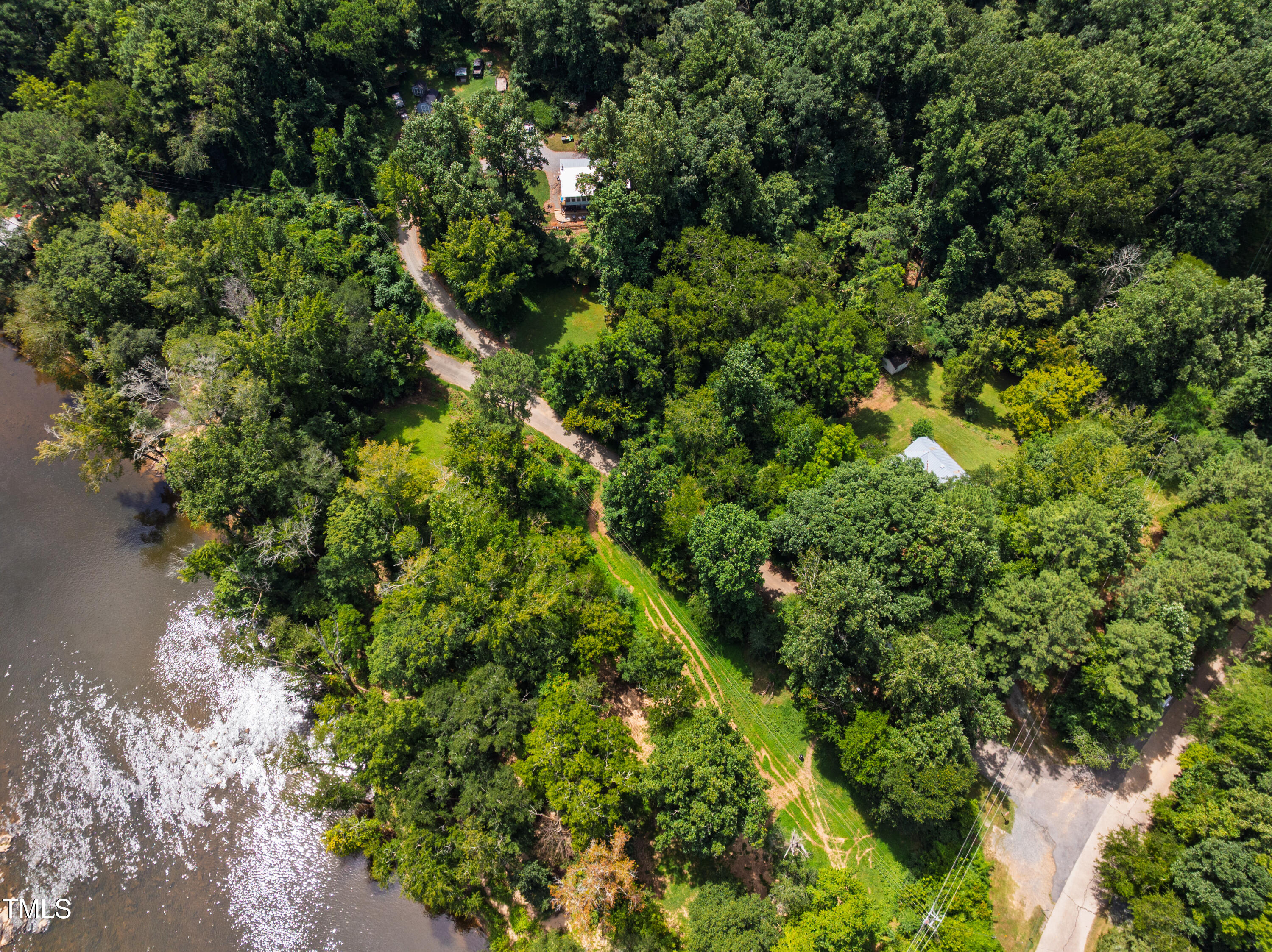 10 Bynum Beach Road Pittsboro, NC 27312 - Photo 34 of 41 a view of a lush green forest with lots of trees