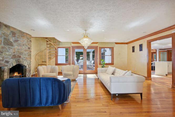 1005 Union Church Road McLean, VA 22102 - Photo 19 of 52 Den with Stone Fireplace