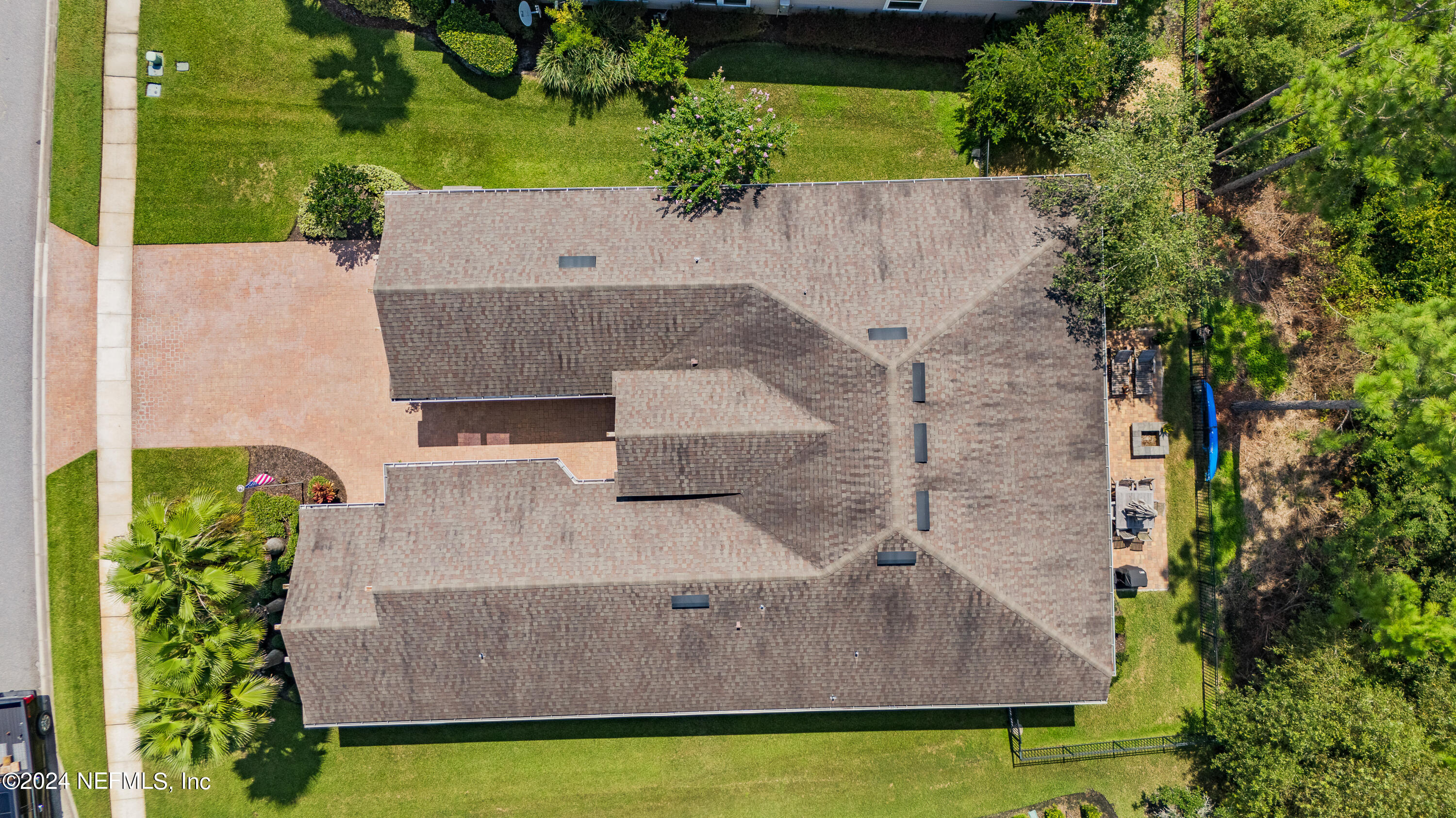405 St Kitts Loop St. Augustine, FL 32092 - Photo 58 of 65 an aerial view of a house with garden space and street view