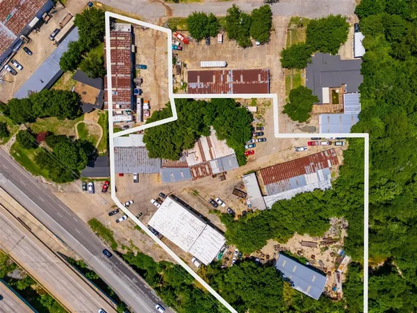 an aerial view of a city