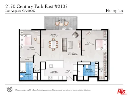 $1,295,000 | 2170 Century Park East, Unit 2107, Los Angeles, CA 90067