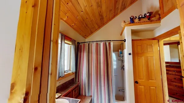 a view of front door with furniture