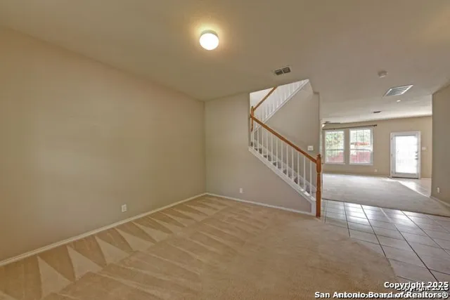 a view of an entryway with a window