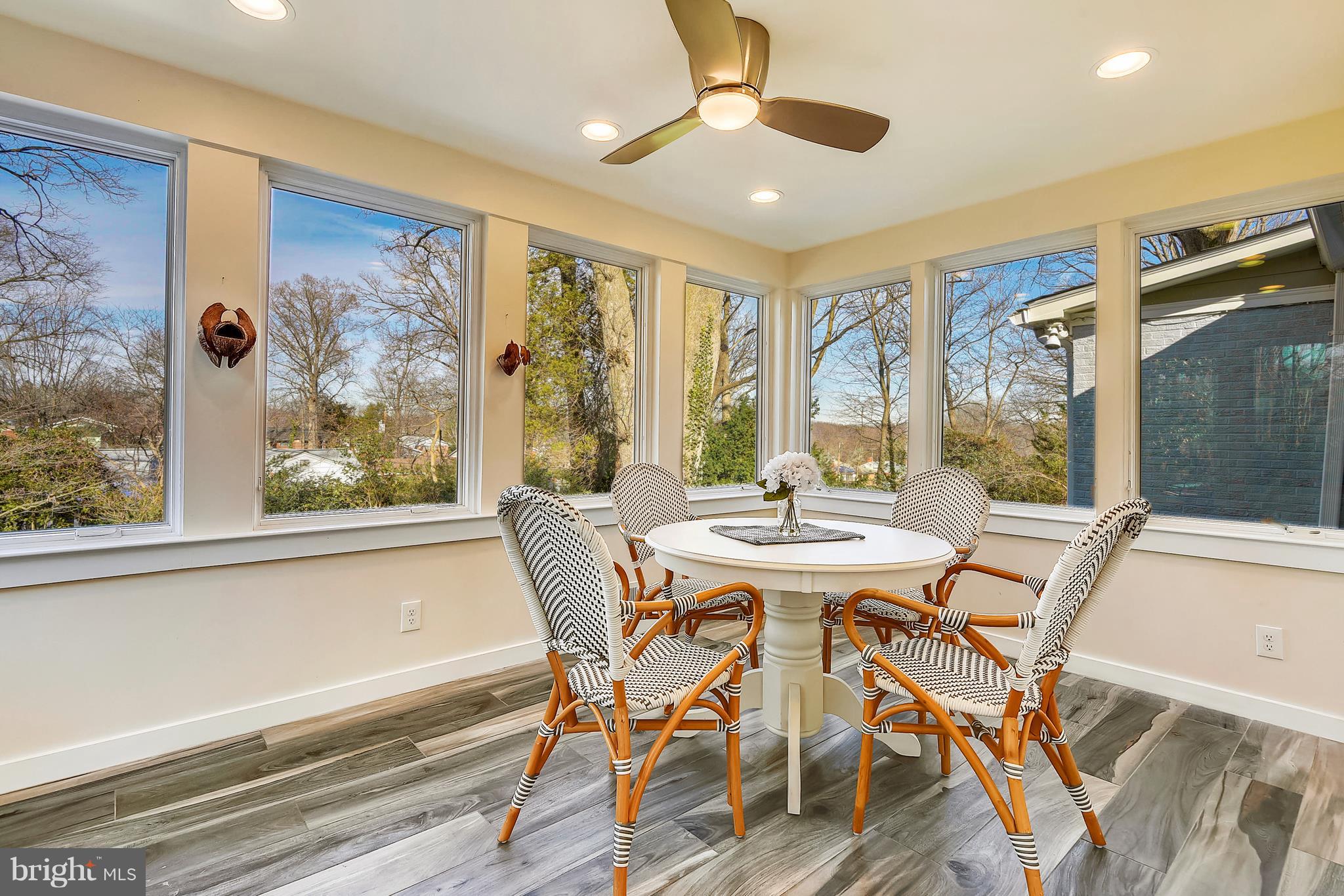 1701 Sherwood Road Silver Spring, MD 20902 - Photo 24 of 63 Stunning Sunroom with New Porcelain Tile Flooring!