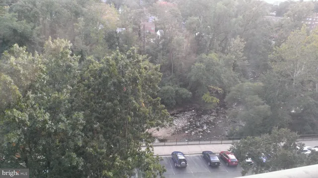 front view of a building with a street