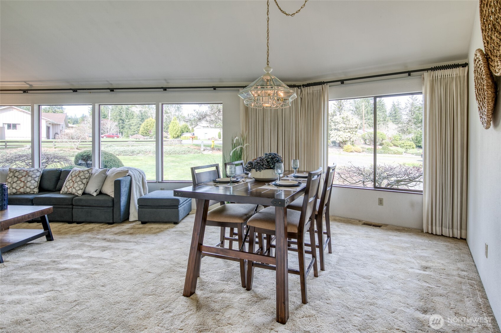 6109 Ridgeview Drive Aberdeen, WA 98520 - Photo 14 of 38 a dining room with furniture window and outside view