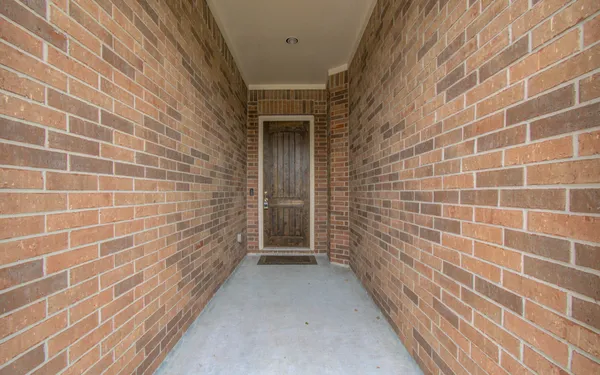a view of a brick wall
