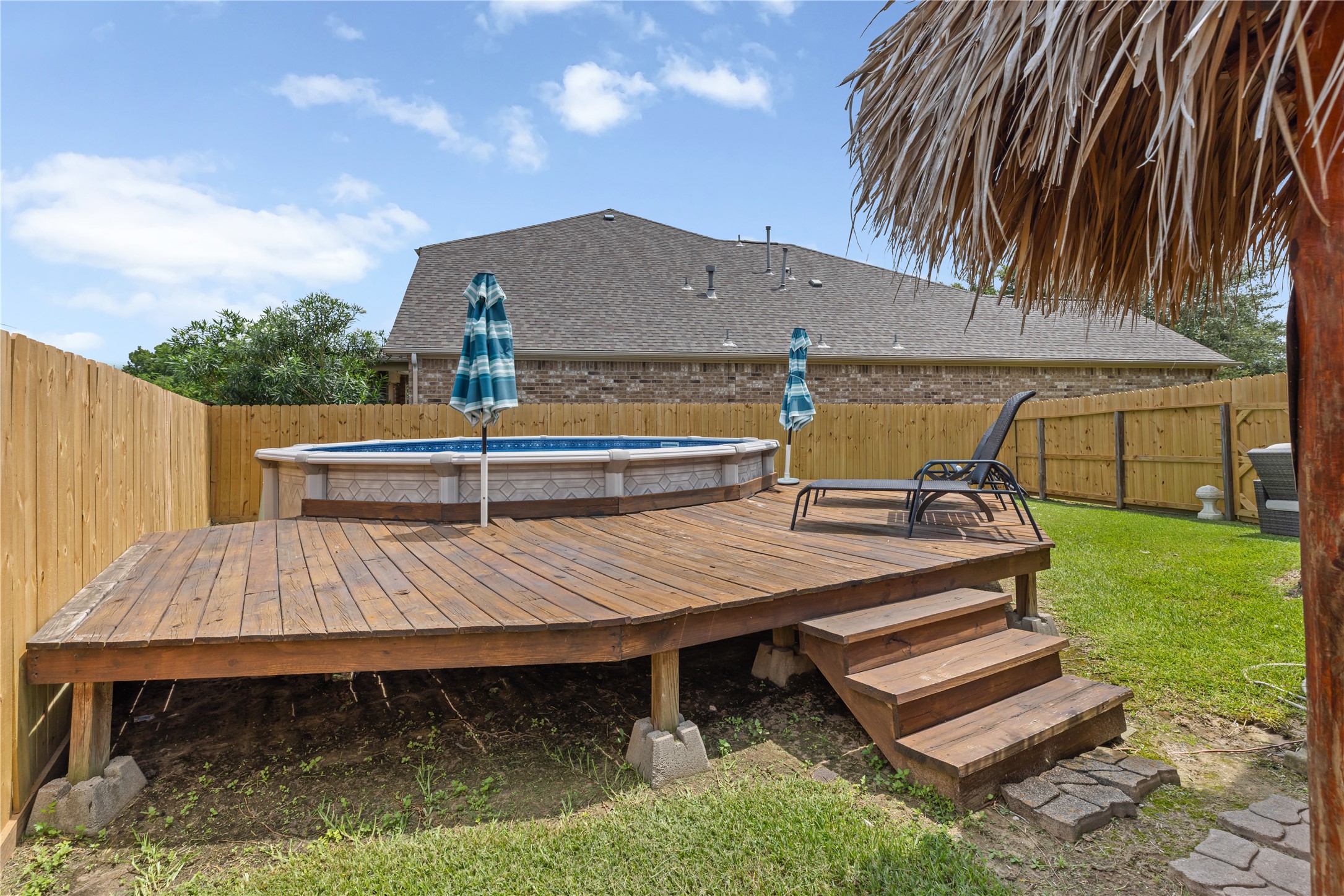 1010 Nantucket Street Pasadena, TX 77503 - Photo 40 of 46 Nice deck going to pool