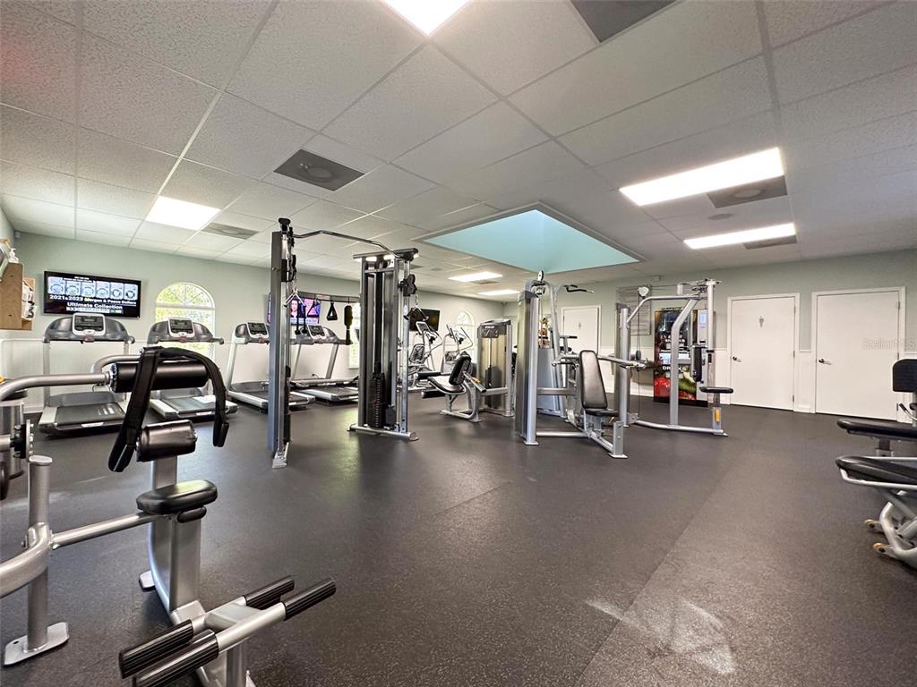 3797 Autumn Amber Dr Spring Hill Spring Hill, FL 34609 - Photo 43 of 44 a view of a room with gym equipment