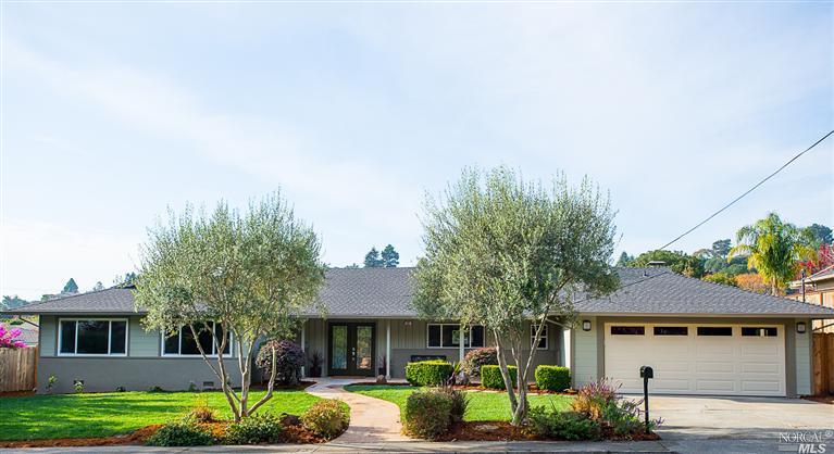 55 Lochinvar Road San Rafael, CA 94901 - Photo 1 of 1 a front view of a house with garden