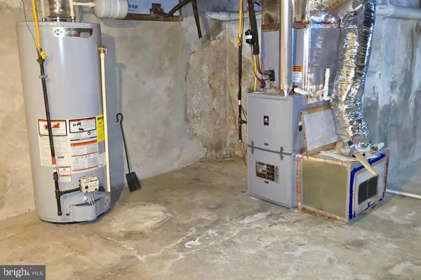 a view of water heater room