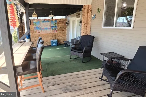 a view of outdoor space with seating area