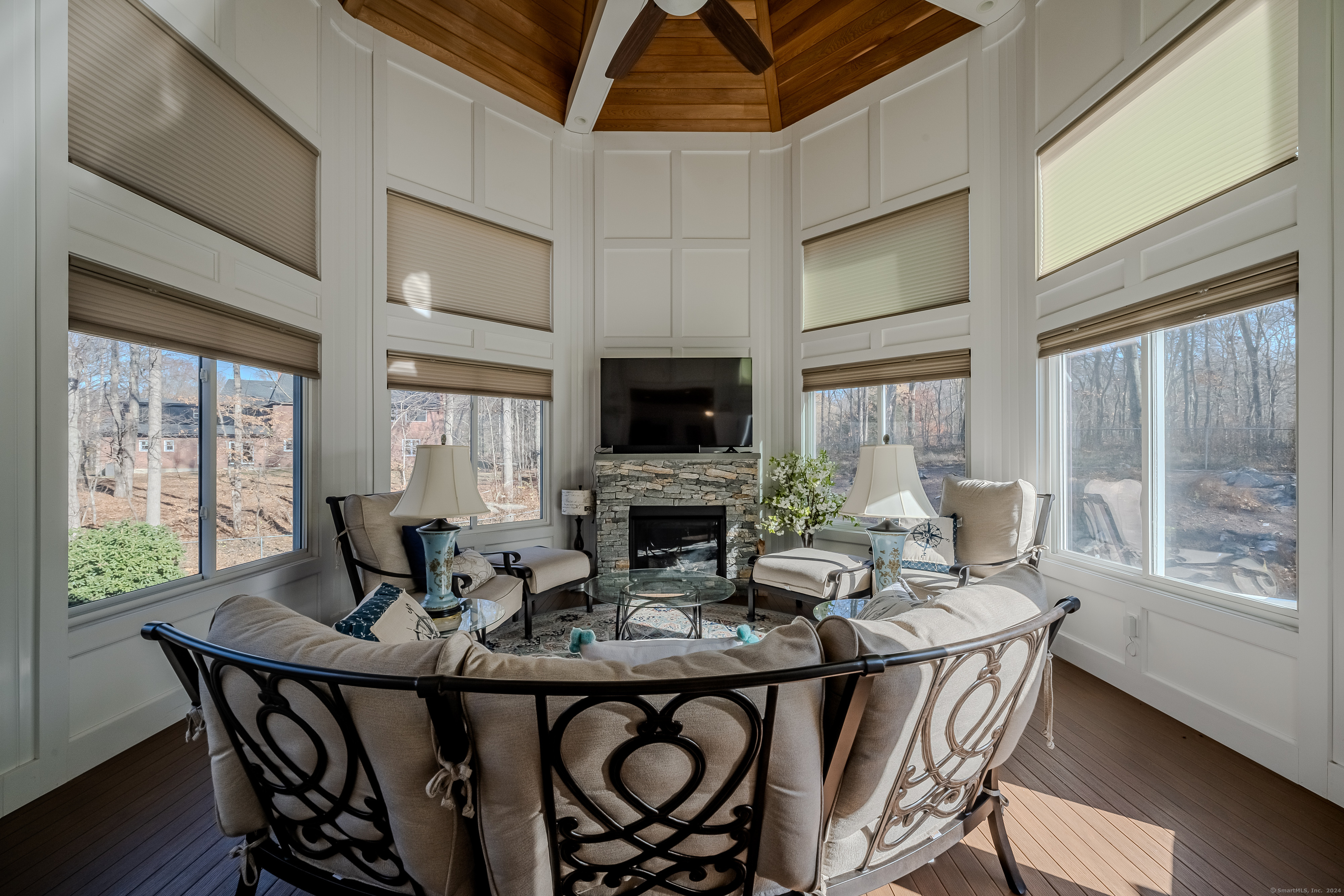 723 Laurie Lane Orange, CT 06477 - Photo 18 of 39 a view of a dining room with furniture window and outside view